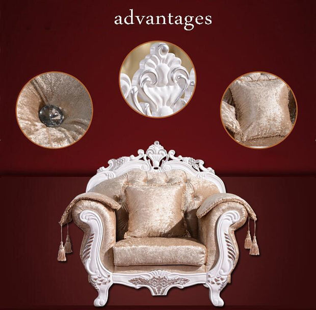 living room furniture modern fabric sofa European sectional sofa set 1038