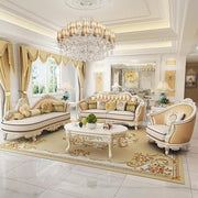 Fashion European Style Sofa 123 Modern Leather Sofa Set Living Room Furniture PRF5001 for big house