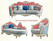 Fashion European Style Sofa 123 Modern Leather Sofa Set Living Room Furniture PRF5001 for big house