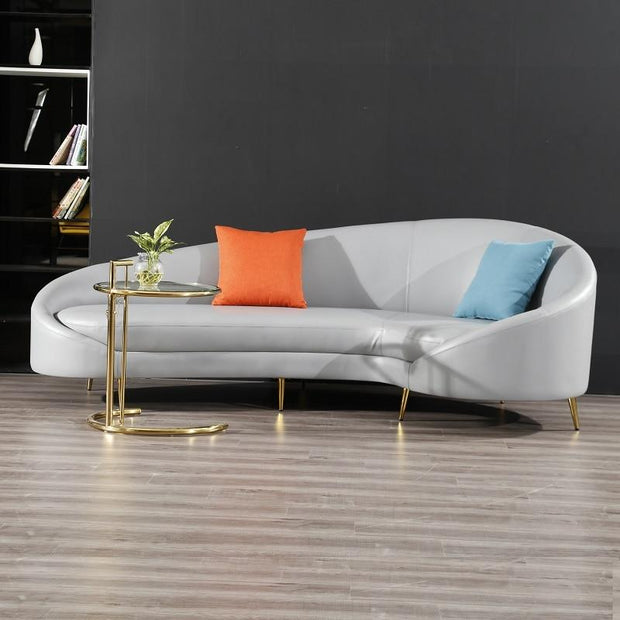 New modern style velvet L sharp corner sofa with matel foot for wedding furniture