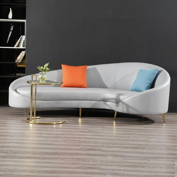New modern style velvet L sharp corner sofa with matel foot for wedding furniture