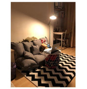 Linen Fabric Upholstery Adjustable Floor Sofa Bed Lounge Sofa Bed Floor Lazy Man Couch Living Room Furniture Video Gaming Sofa