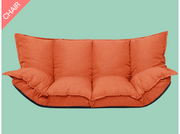 Linen Fabric Upholstery Adjustable Floor Sofa Bed Lounge Sofa Bed Floor Lazy Man Couch Living Room Furniture Video Gaming Sofa