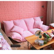 Linen Fabric Upholstery Adjustable Floor Sofa Bed Lounge Sofa Bed Floor Lazy Man Couch Living Room Furniture Video Gaming Sofa