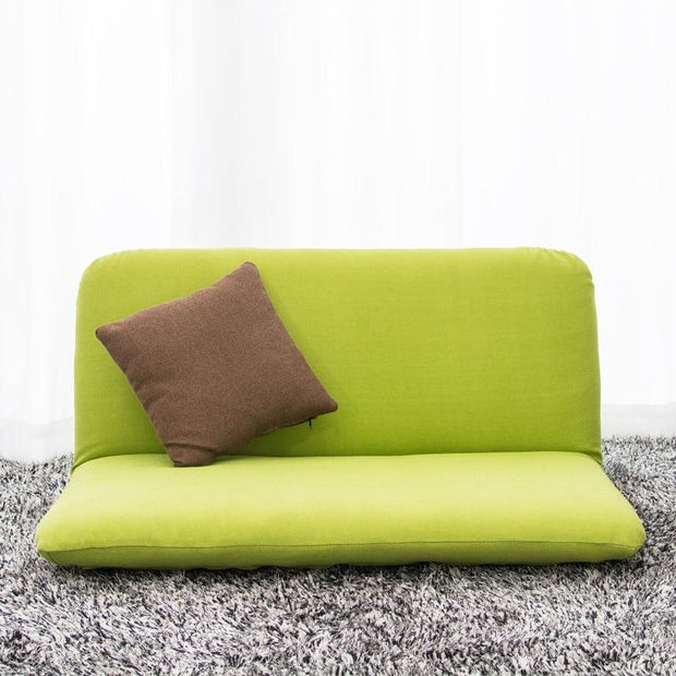 Double Folded Floor Sofa Bed free Adjustable Sofa Plaid Japanese Furniture Living Room Reclining Chair cover removable