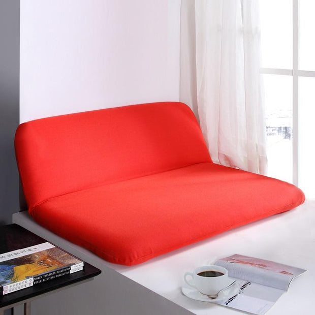 Double Folded Floor Sofa Bed free Adjustable Sofa Plaid Japanese Furniture Living Room Reclining Chair cover removable