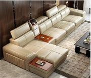 Living Room Sofa real genuine leather sofas US